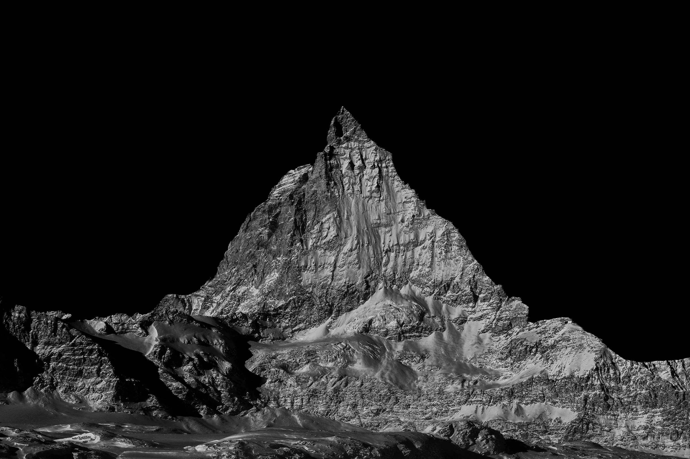 Iconic Matterhorn (B&W) Iconic (B&W) in Matterhorn in monochrome.